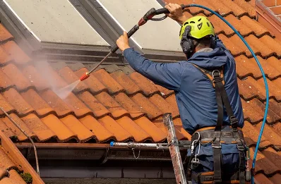 Démoussage et hydrofuge de toiture à Ossès